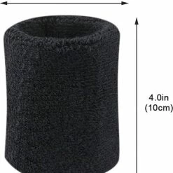 Flash-uitverkoop ???? MJ Sports Premium Zweetbandjes - Zweetbanden - Polsbanden - Polsbandjes - Fitness - Set Van 2 - 11 Cm - Unisex - Zwart ???? -XXL Nutrition-winkel 550x605 1