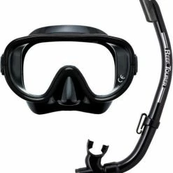 XXL Nutrition-winkel 23 Groothandel ???? ReefTourer Snorkelmasker Duikbril Snorkelset RC-0105- Zwart/zwart ✔️