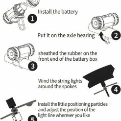 Beste recensies van ???? BOTC Wielverlichting Fiets - 20 Holders - Spaakverlichting LED - Lichtsnoer Fietswiel - 20 Leds - 220CM - Kleurrijk ???? -XXL Nutrition-winkel 550x608 1
