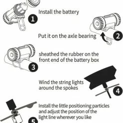Begroting ✔️ BOTC Wielverlichting Fiets - 20 Holders - Spaakverlichting LED - Lichtsnoer Fietswiel - 20 Leds -220CM - Groen ???? -XXL Nutrition-winkel 550x608 6