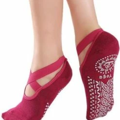 Beste recensies van ⭐ Merkloos Yoga & Pilates Sokken Met Antislip - 'Ballerina Yoga' - Dichte Tenen - Rood ????