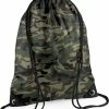 Uitgang ???? Bagbase Gymtas - Met Rijgkoord - 12 Liter - Jungle Camo ????