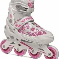 Goedkoopste ✨ Roces Compy 8.0 Girl Wit/Roze 30-33 ????