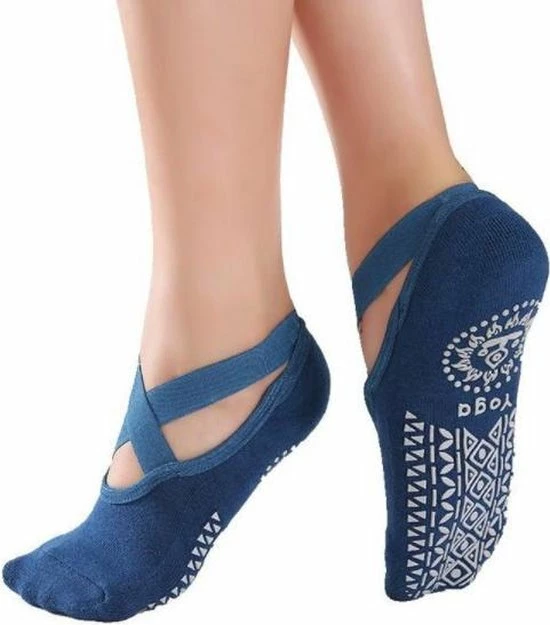 Aanbiedingen ???? Merkloos Yoga & Pilates Sokken Met Antislip - 'Ballerina Yoga' - Dichte Tenen - Zwart - Blauw ⭐ 3 Aanbiedingen ???? Merkloos Yoga & Pilates Sokken Met Antislip - 'Ballerina Yoga' - Dichte Tenen - Zwart - Blauw ⭐