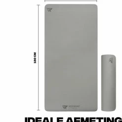 Aanbiedingen ???? Yoga Mat - Fitness Mat Grijs - Sport Mat - Yogamat Anti Slip & Eco - Extra Dik - Duurzaam TPE Materiaal - Incl Draagtas Van Rockerz Fitness® ⭐ -XXL Nutrition-winkel 550x635 1