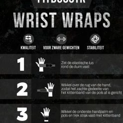 Korting ???? FitBoostR 2x Fitness & CrossFit Polsband - Wrist Wraps Voor Krachttraining - Polsbrace ???? -XXL Nutrition-winkel 550x638