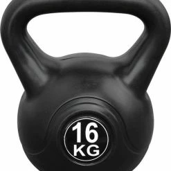 Beste deal ???? IVOL Kettlebell 16 Kg Voor Binnen En Buiten Kunststof Zwart ????