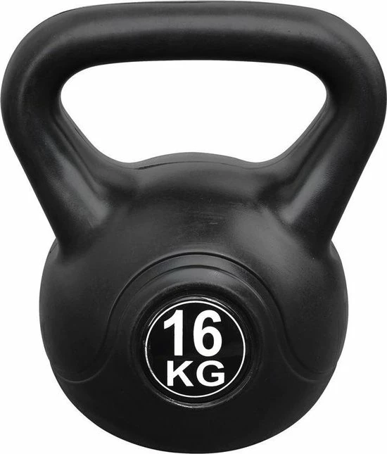 Beste deal ???? IVOL Kettlebell 16 Kg Voor Binnen En Buiten Kunststof Zwart ???? 3 Beste deal ???? IVOL Kettlebell 16 Kg Voor Binnen En Buiten Kunststof Zwart ????