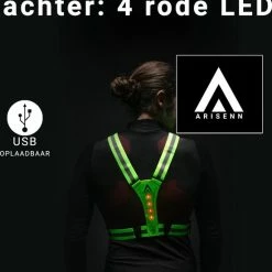 Groothandel ✔️ ARISENN® Hardloop Verlichting OPLAADBAAR - Led Harnas - - INCL. Hersluitbare Zipper Bag - Led Vest - Wit Licht Voor & Rood Licht Achter - Hardloop Led Verlichting - Reflecterend Hardloop Vest - Hardlopen - Sport Verlichting - Oplaadbaar ???? -XXL Nutrition-winkel 550x657 1
