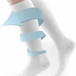 Hete verkoop ???? Merkloos Duopack Compressiekousen / Steunkousen - Elastische Hardloop / Sport / Vliegtuig Compressie Sokken - Running Travel Sock - Reissokken / Reis Kousen - Heren/Dames - Wit ???? -XXL Nutrition-winkel 550x658 4