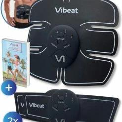 Korting ???? Vibeat EMS Buikspieren Trainer Elektrisch - AB Trainer - Afslankband - Spierstimulator - Sixpack Buiktrainer - Buikspiertrainer - USB Oplaadbaar - Incl. 24 Gel Pads - Incl. E-book ✔️