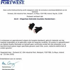 Top 10 ???? Portwest Vingerloze Handschoenen Unisex - Zwart - Maat L ???? -XXL Nutrition-winkel 550x667 1