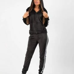 Uitgang ???? AWR Premium Dames Trainingspak / Tracksuit / Joggingspak | Sport Kleding | Zwart-Wit - M ???? -XXL Nutrition-winkel 550x667 6