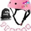 Nieuw ✨ Weely Skate Beschermset Kinderen - Helm Kind - Roze S ????