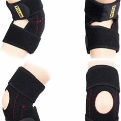 Promo ???? WiseGoods Elleboog Brace Voor Tennisarm - Bandage Ondersteuning - Steun Slijmbeursontsteking - Sportblessure - Zwart ???? -XXL Nutrition-winkel 550x698