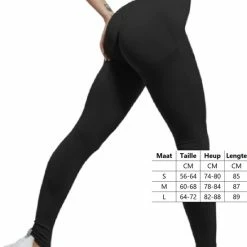 Kopen ???? Merkloos Sportlegging Dames - Sportkleding Dames - Sportbroek Dames - Sportlegging - Push Up - Shape Legging -Tiktok Legging - Sportlegging Dames High Waist - Hardloopbroek Dames - Yoga Legging Dames - Zwart Maat L ⭐ -XXL Nutrition-winkel 550x705 1