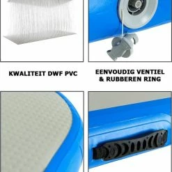 Gloednieuw ⭐ Innovative Outdoor AirTrack Pro - Turnmat | 3 Meter | Gymnastiek | Fitness Mat | Waterproof | Opblaasbaar | INCL. 600W Elektrische Pomp ???? -XXL Nutrition-winkel 550x728 2