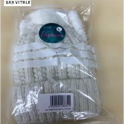 Groothandel ???? San Vitale® - Muts En Col-Sjaal - Beanie Muts - Gebreid - Warme Muts - Wintermuts - Gevoerd Wol - Wit ???? -XXL Nutrition-winkel 550x729 7