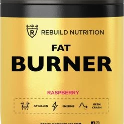 Aanbiedingen ⌛ Rebuild Nutrition FatBurner - Verhoogt Vetverlies - Onderdrukt Hongergevoel - Geeft Energie - Poeder 300 Gr - Framboos Smaak ????