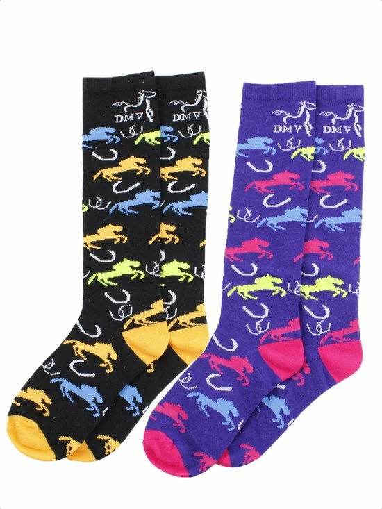 Aanbiedingen ???? Dmv Paardrijsokken Dames Zonder Naad - Maat 35-38 – Naadloze Ruitersokken Met Paardenprint - Ruitersport Kleding - Katoen - Paars ???? 3 Aanbiedingen ???? Dmv Paardrijsokken Dames Zonder Naad - Maat 35-38 – Naadloze Ruitersokken Met Paardenprint - Ruitersport Kleding - Katoen - Paars ????