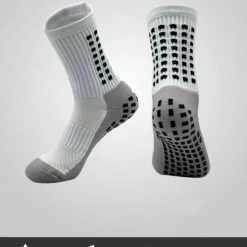 Beste Pirce ???? GripbyMM Gripsokken Voetbal Anti-blaren Anti-slip One Size-WIT ???? -XXL Nutrition-winkel 550x739 2