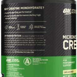 Beste Pirce ???? Optimum Nutrition Micronized Creatine Powder - Creatine Poeder - Creatine Monohydraat - 1 Pot - 317 Gram (88 Doseringen) ???? -XXL Nutrition-winkel 550x779