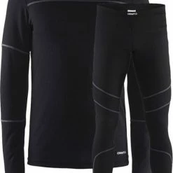 Goedkoop ???? Craft Baselayer Set Thermoset Heren - Black/Granite - Maat L ???? -XXL Nutrition-winkel 550x788 2