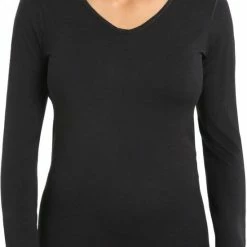 Kopen ???? Merkloos Beeren Thermo Dames ???? Shirt Lange Mouw Zwart Maat M ????