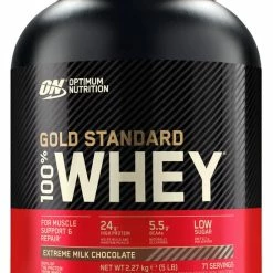 Coupon ???? Optimum Nutrition Gold Standard 100% Whey Protein - Extreme Milk Chocolate - Proteine Poeder - Eiwitshake - 71 Doseringen (2270 Gram) ????