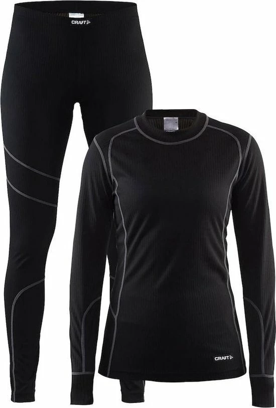 Hete verkoop ❤️ Craft Baselayer Set Thermoset Dames - Black/Granite - Maat M ???? 3 Hete verkoop ❤️ Craft Baselayer Set Thermoset Dames - Black/Granite - Maat M ????