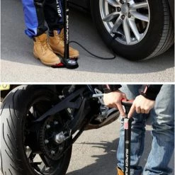 Hete verkoop ???? BOMBAR.CO BOMBAR BLACK – Fietspomp Met 11Bar Drukmeter + Extra Ventielen – Multifunctioneel Mondstuk Voor Presta & Schräder – 1kg. Aluminium Frame – Vloerpomp Voor Scooterbanden, Autobanden, Opblaasspeelgoed En Ballen ✔️ -XXL Nutrition-winkel 550x823 5